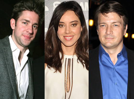 Aubrey Plaza, John Krasinski, Nathan Fillion Aubrey Plaza, John Krasinski, Nathan Fillion
